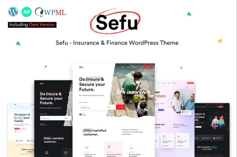 free download Sefu - Insurance & Finance WordPress Theme nulled