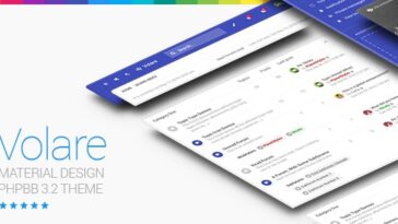 free download Volare - Material Design phpBB 3.3 Theme nulled