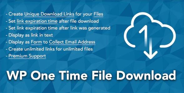 free download WP One Time File Download nulled