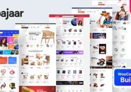 Bajaar Nulled Highly Customizable WooCommerce WordPress Theme Free Download