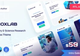 Bioxlab Laboratory & Science Research WordPress Theme Nulled