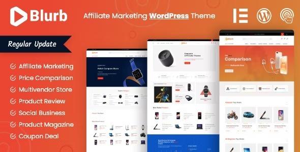 Blurb Affiliate Marketing WordPress Theme Nulled