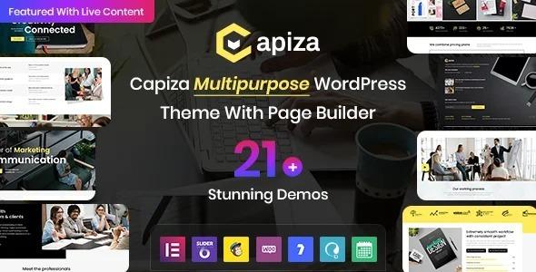 Capiza Multipurpose Business & Agency WordPress Theme Nulled