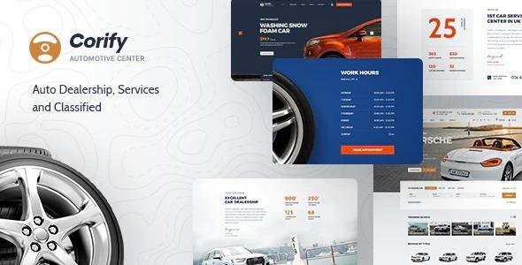 Corify WordPress Car Listings Dealership Theme Nulled