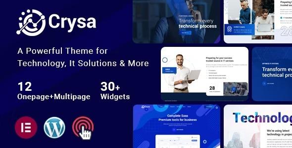 Crysa IT Solutions WordPress Theme Nulled