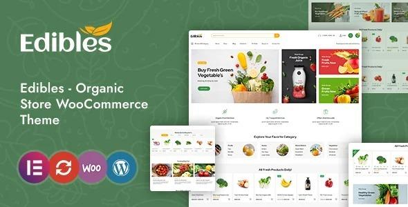 Edibles Nulled Organic & Food Store Elementor WooCommerce Theme Free Download