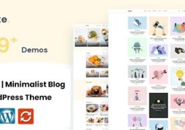 Gute Minimalist Blog WordPress Theme Nulled