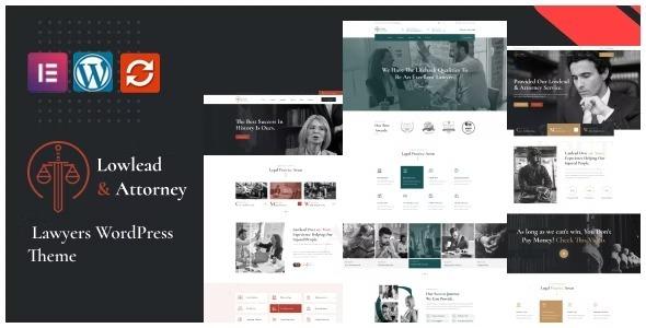 Lowlead Attorney & Lawyers WordPress Theme Nulled