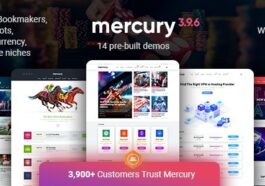 Mercury Gambling & Casino Affiliate WordPress Theme. News & Reviews Nulled Free Download