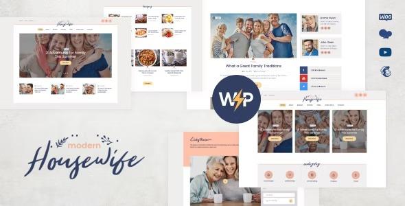 Modern Housewife Nulled Women & Family WordPress Blog Theme Free Download