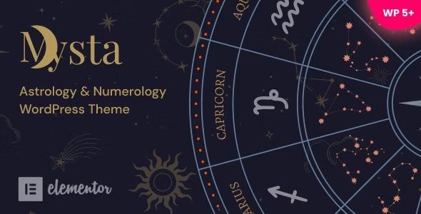 Mysta Nulled Astrology & Numerology WordPress Theme Free Download