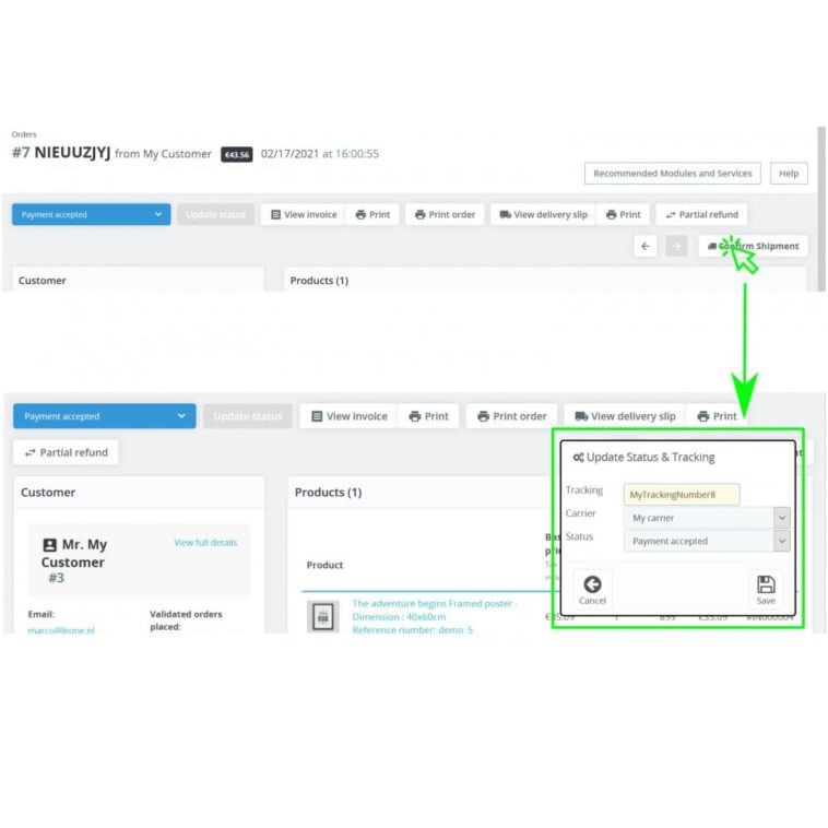 Order Status, Carrier & Tracking – Direct Status Update Module Nulled