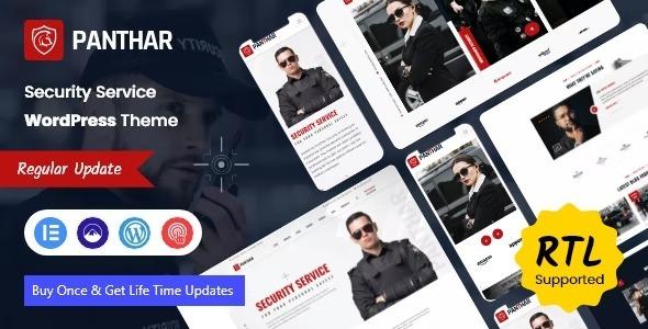 Panthar Private Security & CCTV Service WordPress Theme + RTL Nulled