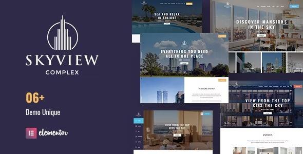 Skyview Complex – One Page Single Property WordPress Theme Nulled