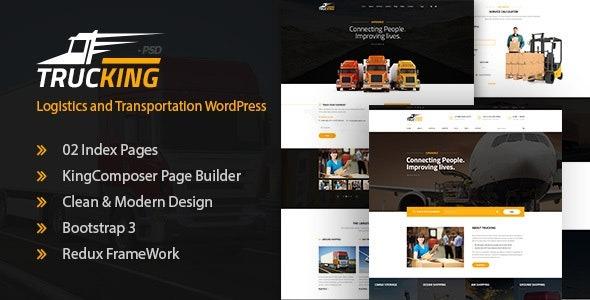 Trucking Logistics and Transportation WordPress Theme Nulled