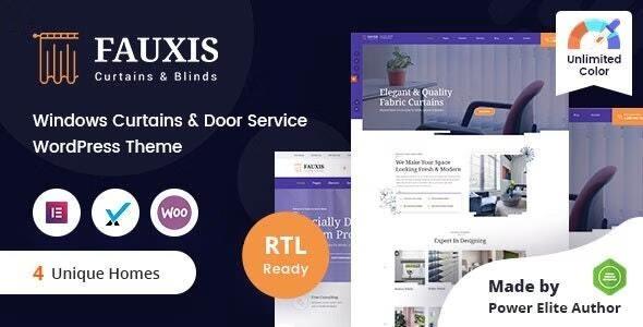 free download Fauxis - Windows Curtains WordPress Theme + RTL nulled