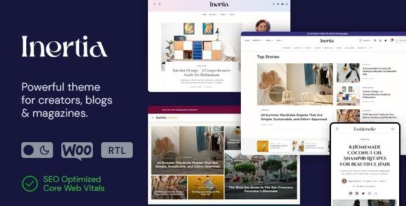 free download Inertia – Multipurpose Magazine & Blog WordPress Theme nulled