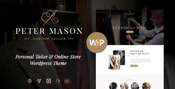 free download Peter Mason - Custom Tailoring and Clothing Store WordPress Theme nulled