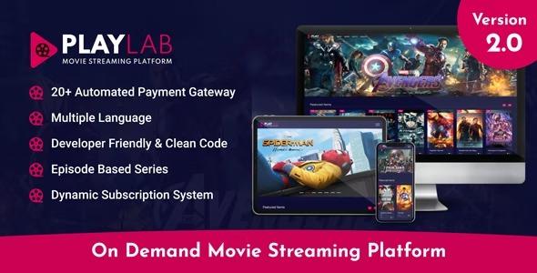 free download PlayLab - On Demand Movie Streaming Platform nulled