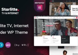 free download Starlitte - TV & Internet Provider WordPress Theme nulled