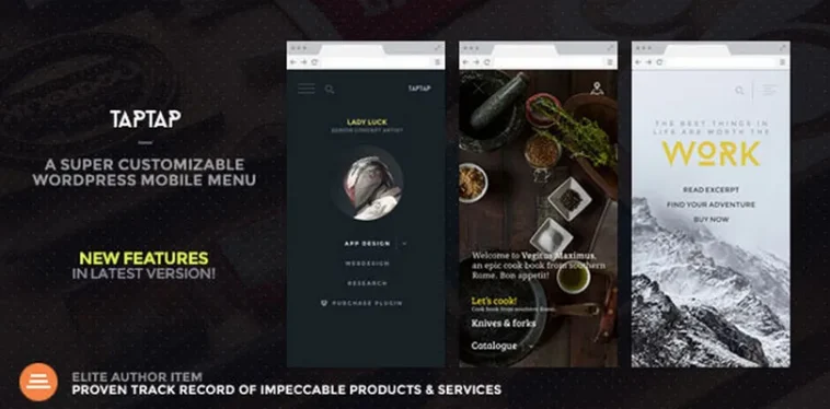 free download TapTap A Super Customizable WordPress Mobile Menu nulled