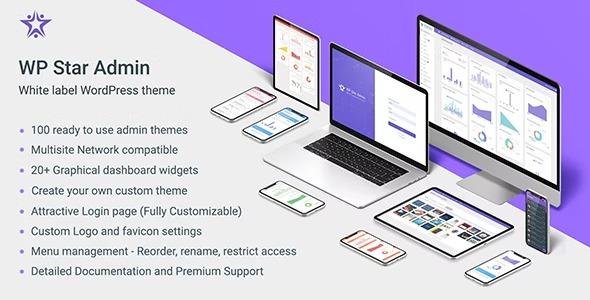 free download WP Star - White Label WordPress Admin Theme nulled