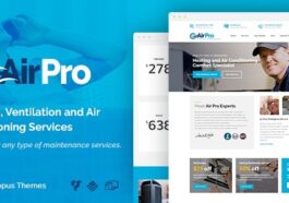 AirPro Heating and Air conditioning WordPress Theme for Maintenance Services Nulled Free Download