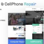 Computer and CellPhone Repair Services WordPress Theme Nulled