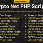 Crypto Net CoinMarketCap, Prices, Chart, Exchanges, Crypto Tracker, Calculator & Ticker PHP Script Nulled