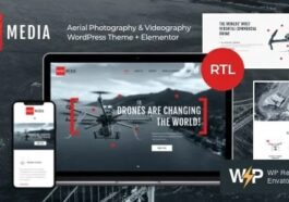 Drone Media Aerial Photography & Videography WordPress Theme Nulled Free Download