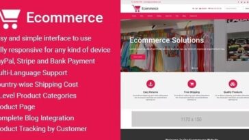 Ecommerce – Responsive Ecommerce Business Management Script Nulled