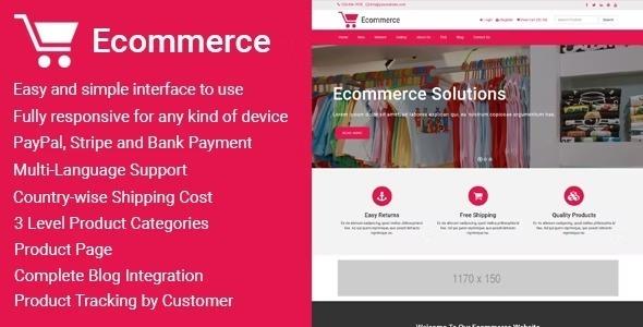 Ecommerce – Responsive Ecommerce Business Management Script Nulled