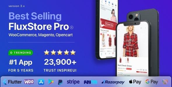 Fluxstore Pro Flutter Ecommerce Full App for Magento, Opencart, and Woocommerce Nulled Free Download