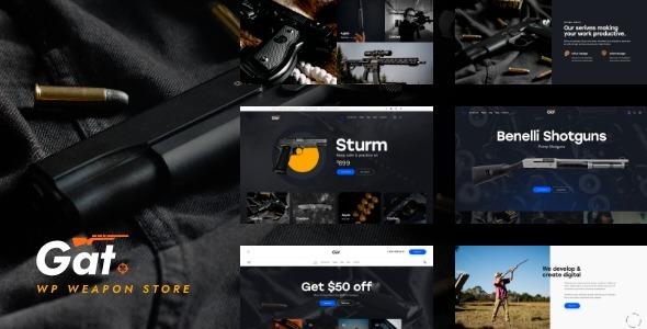 Gat – Gun & Weapon Store WordPress Theme Nulled