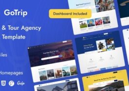 GoTrip – Travel & Tour Agency HTML Template Nulled