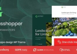 Grasshopper Landscape Design and Gardening Services WP Theme Nulled