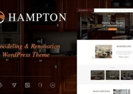 Hampton Home Design and House Renovation WordPress Theme Nulled Free Download