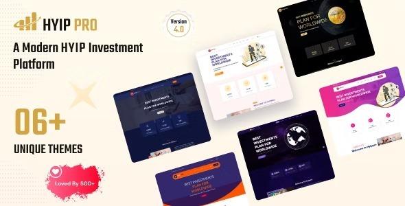 HyipPro A Modern HYIP Investmet Platform Nulled Free Download