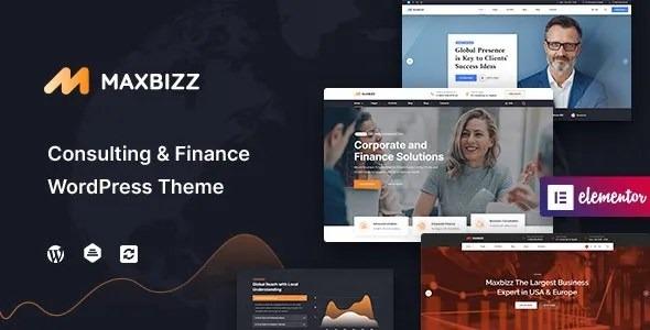 Maxbizz Consulting & Financial Elementor WordPress Theme Nulled Free Download