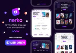 Nerko Nulled NFT Portfolio Onepage Template Free Download