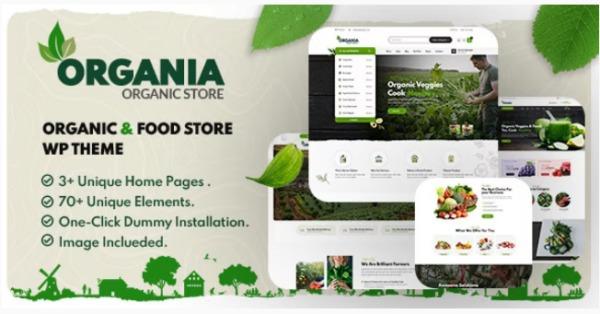 Organia Nulled Organic Food Store WordPress Theme Free Download