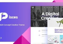 Pisces Multi Concept Creative Theme Nulled