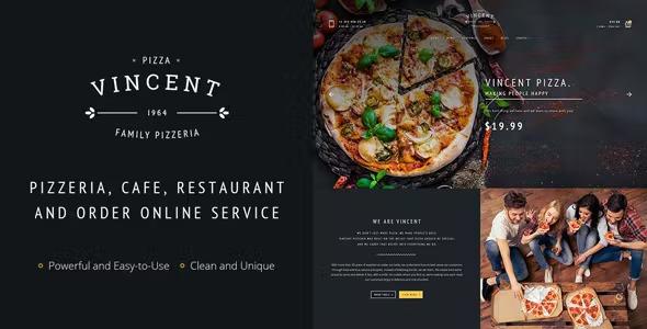 Restaurant Vincent WordPress Theme Nulled