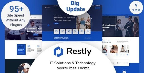 Restly IT Solutions & Technology WordPress Theme Nulled Free Download