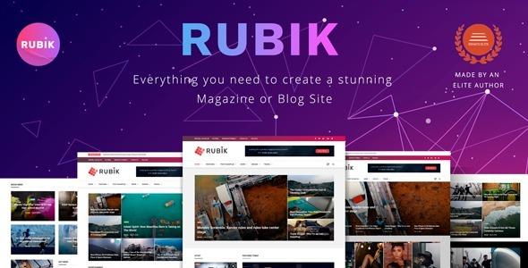 Rubik A Perfect Theme for Blog Magazine Website Nulled Free Download