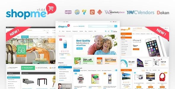 ShopMe Woocommerce WordPress Theme Nulled