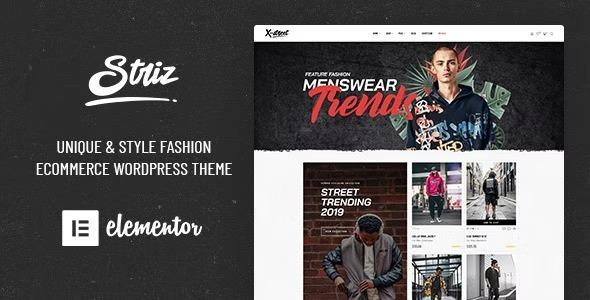 Striz Fashion Ecommerce WordPress Theme Nulled