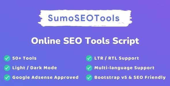 SumoSEOTools Online SEO Tools Script Nulled