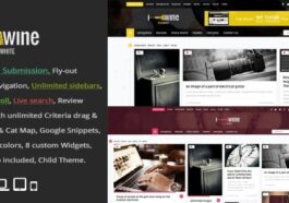 Wine Masonry – Review & Front-end Submission WordPress Theme Nulled