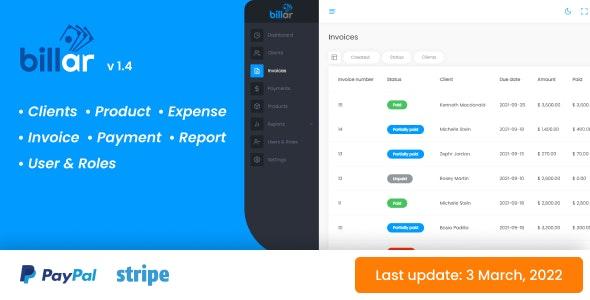 free download Billar - Invoice Management System nulled